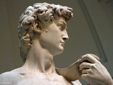 Michelangelo híres alkotása, a Dávid-szobor.