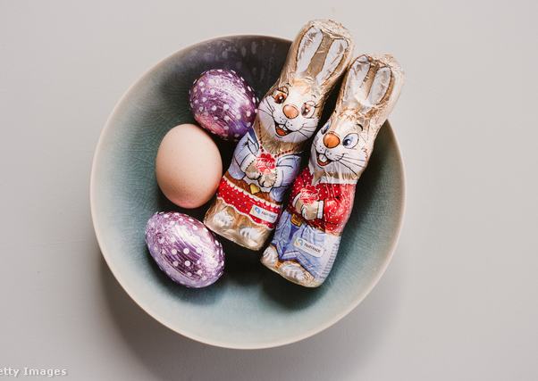 Csokitojások és csokinyuszik egy tálban