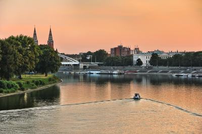 Szeged látképe a Tisza felől
