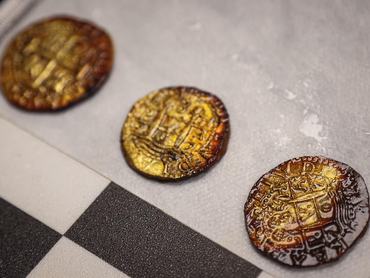 Spanyol pénzérmék az 1709-ben elsüllyedt San José gelleonból