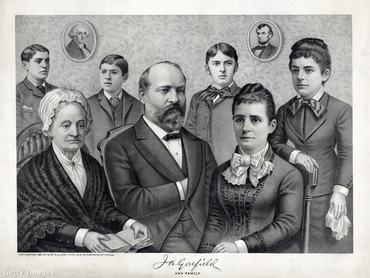 James A. Garfield és családja