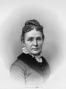Lucretia Garfield fekete-fehér fotója