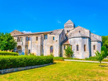 Lavender field in the monastery of Saint Paul de Mausole in France