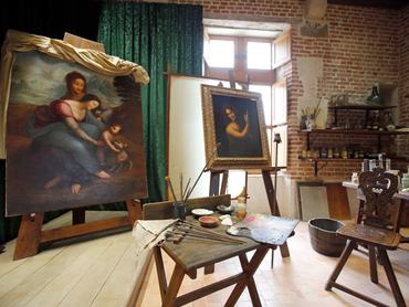 Leonardo da Vinci műtermének más a Clos Lucé-ben