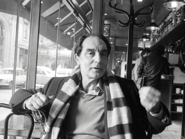 Italian writer Italo Calvino in Paris, Saint Germain des Prés, February 20, 1981. (Photo by Sophie Bassouls/Sygma via Getty Images)