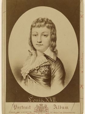 Lajos XVII-ről készült metszet másolata; Charles Jacotin (francia, aktív az 1860-as–1870-es években); körülbelül 1875; albuminos ezüstkép. (Fotó: Sepia Times / Universal Images Group via Getty Images)
