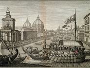 ITALY - CIRCA 2002:  Pius VI entering Venice on his return from Vienna, 1782. Italy, 18th century. (Photo by DeAgostini/Getty Images)