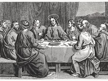 jézus és tanítványai az utolsó vacsorán