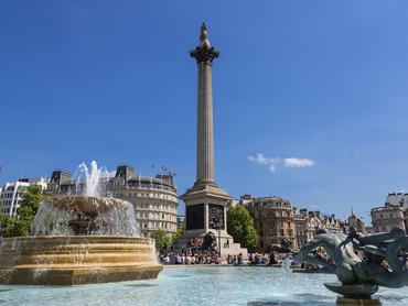 London, Trafalgar Square with Nelson's Column