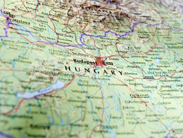 Térkép Budapest környékéről.