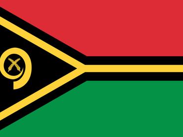 A simple design proudly showcasing and capturing the essence of the symbols and colors of the flag of Vanuatu