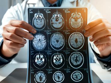 Fej MRI eredmények kimutatják a Sclerosis Multiplexet