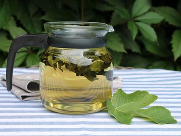 fügefalevélből készült tea