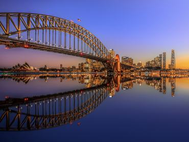 Sunset on Sydney Harbour