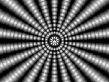 Dinamikus fekete-fehér sugárirányú illúzió