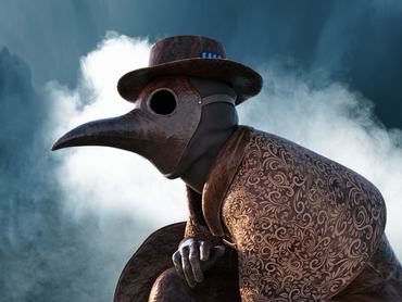 Pestis doktor illusztráció