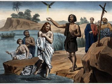 Keresztelő János megkereszteli Jézust