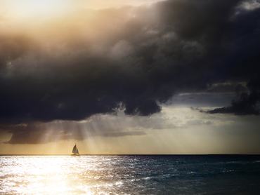 hajó a viharos tavon