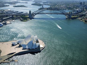 A Sydney-i operaház légifotón