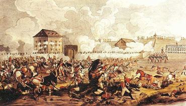 A győri csata - Edmund Kaiser festménye
