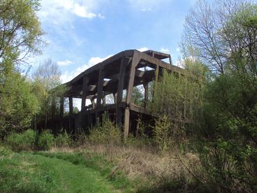 Hydrierwerke Pölitz maradványai