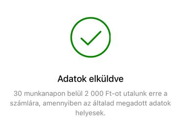 kompenzál a temu, képernyőfotón az üzenet