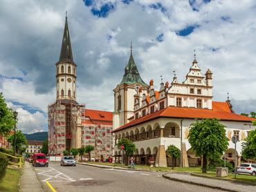 A szlovákiai Lőcse főtere