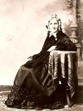 Elizabeth McHutcheson Sinclair portréja, a kép 1870 körül készült.