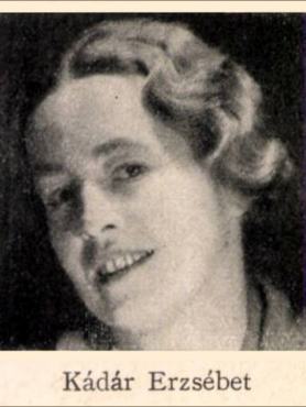 Kádár Erzsébet írónő portréja, 1938