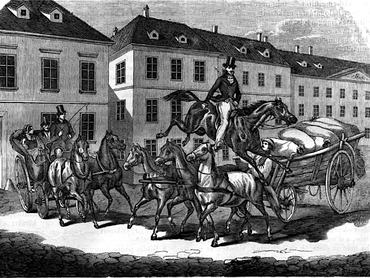 Gróf Sándor Móric három lovon ugrat át