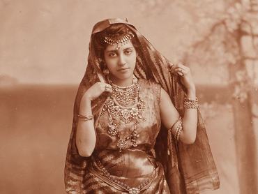Sophia Duleep Singh hercegnő 1900-ban, indiai tradicionális viseletben