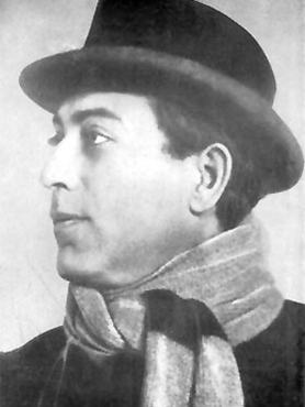 somlyó zoltán költő fényképe, selyemsállal a nyakában, az 1910-es évekből