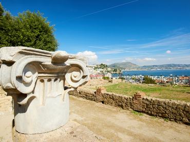 Baiae ókori város panorámája
