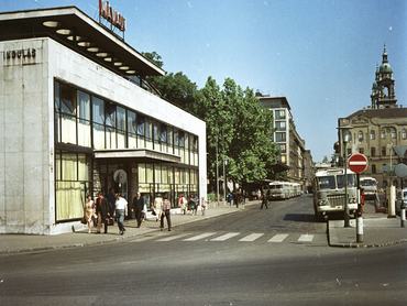 Az Erzsébet (Engels) tér és a VOLÁNBUSZ pályaudvar 1970-ben