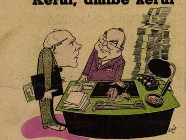 karikatúra az inflációról, 1946