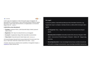 AI-válaszok a magyar Országgyűlés összetételére 2026-ban