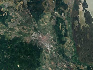 Sopron a Google műholdképén
